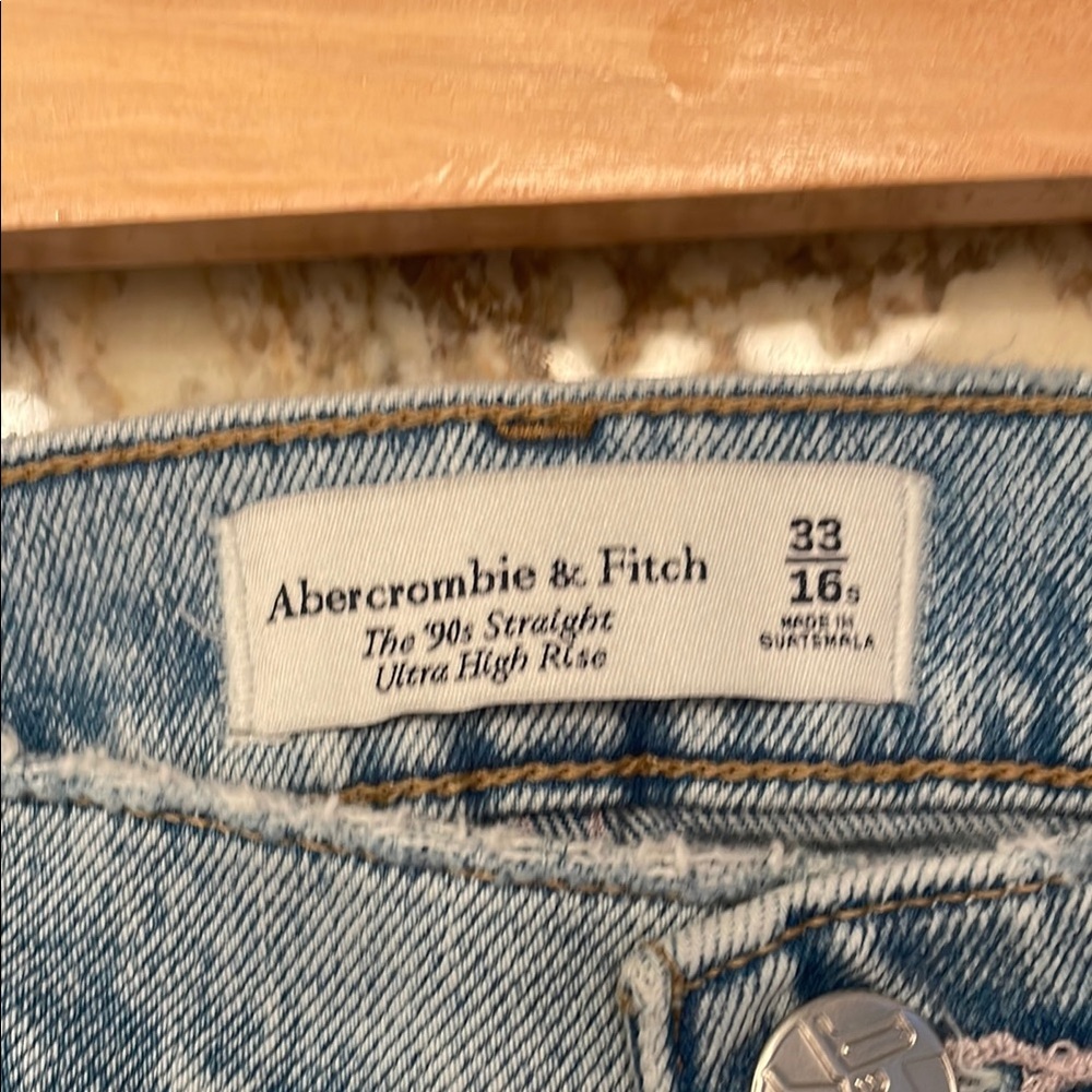 Abercrombie 90s straight leg ultra high-rise Jeans - Picture 3 of 3